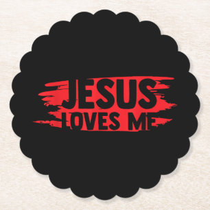 Jesus Men Women Kids Fun Christian Bible Faith Jes Paper Coaster