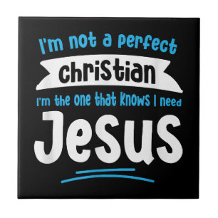 Jesus Men Women Kids Fun Christian Bible Faith Jes Tile