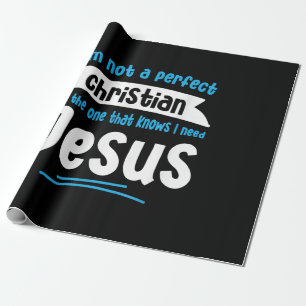 Jesus Men Women Kids Fun Christian Bible Faith Jes Wrapping Paper