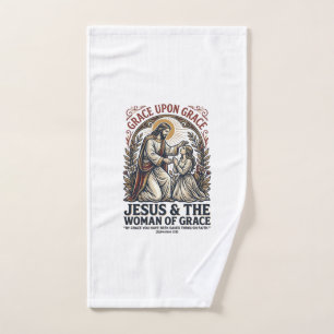 Jesus Menopause Midlife Women Encouragement Shirt Hand Towel