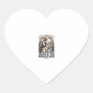 Jesus Menopause Midlife Women Encouragement Shirt Heart Sticker