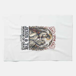 Jesus Menopause Midlife Women Encouragement Shirt Kitchen Towel