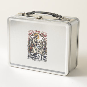 Jesus Menopause Midlife Women Encouragement Shirt Metal Lunch Box