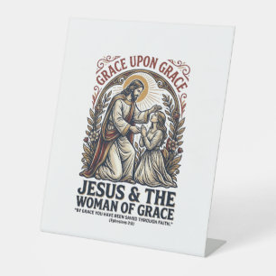 Jesus Menopause Midlife Women Encouragement Shirt Pedestal Sign