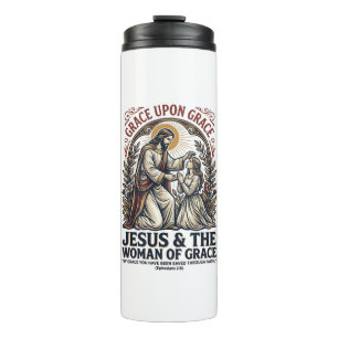 Jesus Menopause Midlife Women Encouragement Shirt Thermal Tumbler