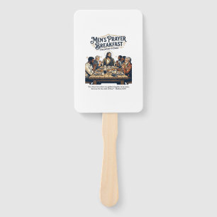 Jesus Mens Group Brotherhood Retreat T-Shirt Inspi Hand Fan