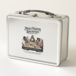 Jesus Mens Group Brotherhood Retreat T-Shirt Inspi Metal Lunch Box