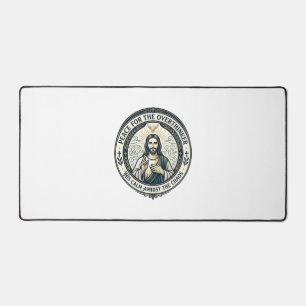 Jesus Mental Health Affirmations T-Shirt Inspirati Desk Mat