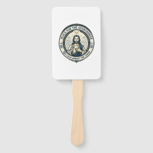 Jesus Mental Health Affirmations T-Shirt Inspirati Hand Fan