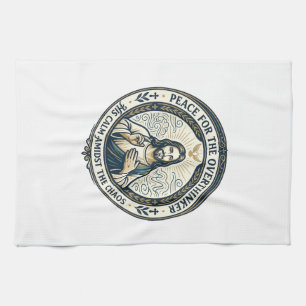 Jesus Mental Health Affirmations T-Shirt Inspirati Kitchen Towel