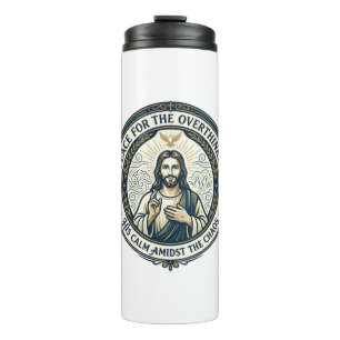Jesus Mental Health Affirmations T-Shirt Inspirati Thermal Tumbler