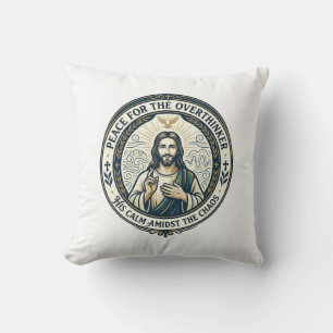 Jesus Mental Health Affirmations T-Shirt Inspirati Throw Pillow