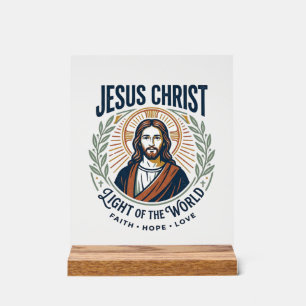 Jesus Modest Fashion Feminine Values T-Shirt Inspi Acrylic Sign