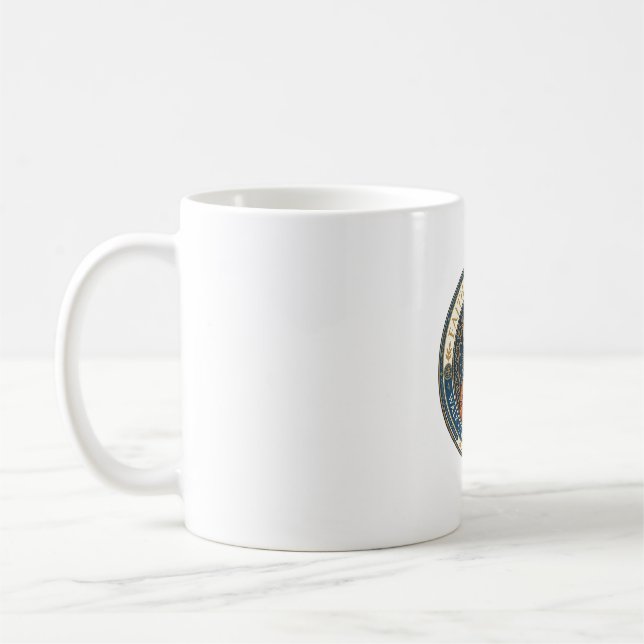 Jesus Monastic Contemplative Spirituality Graphic  Coffee Mug (Left)
