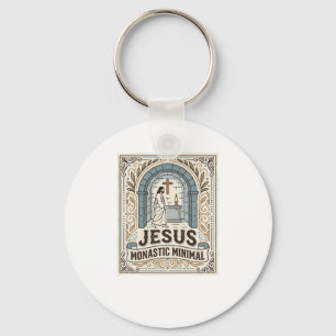 Jesus Monastic Minimal Jesus Monastic Minimal Chri Keychain