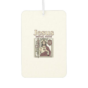 Jesus Monogram Initial Faith Jesus Monogram Initia Air Freshener