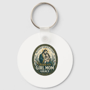 Jesus Motherhood Micro Identities Shirt Faith Base Keychain