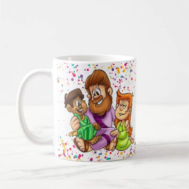 Jesus mug with kids (Left)