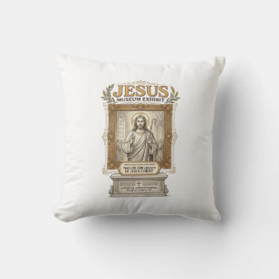 Jesus Museum Exhibit Jesus Museum Exhibit Christia Throw Pillow