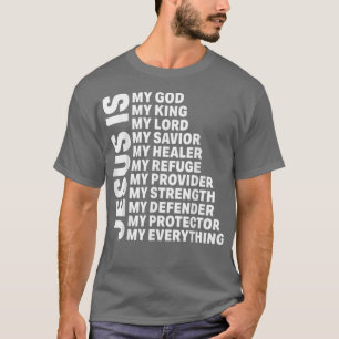 Jesus My Savior Lord Christian God Cross Women Men T-Shirt