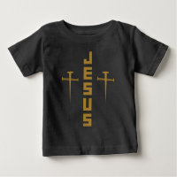 JESUS Nail Cross Christian Faith For Believers GLD