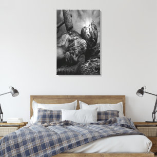 Jesus Nailed Wrapped Canvas