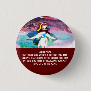Jesus Name 1 Inch Round Button