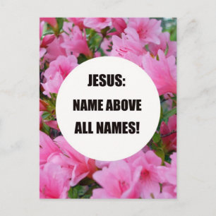 Jesus: Name above all names! Postcard