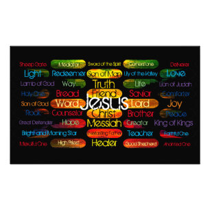 Jesus Names and Attributes Photo Print