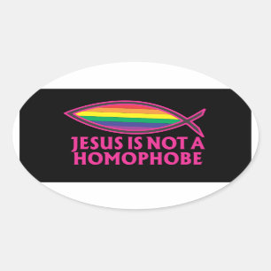 Jésus n'est pas un autocollant homophobe