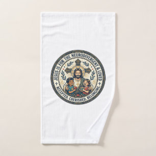Jesus Neurodivergent Encouragement T-Shirt Inspira Hand Towel