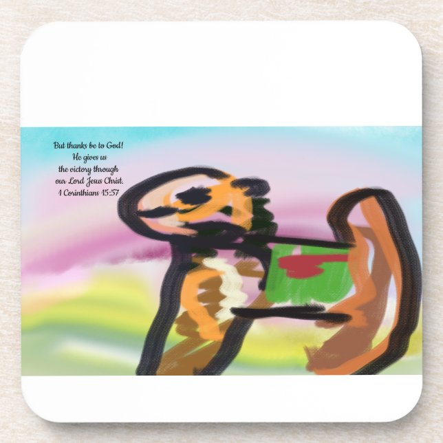 jesus no worry coaster (Front)