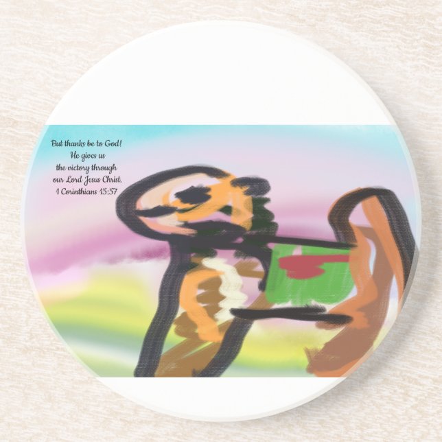 jesus no worry coaster (Front)