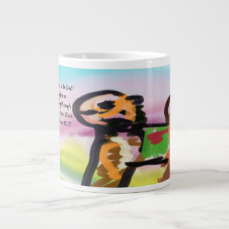 jesus no worry large coffee mug