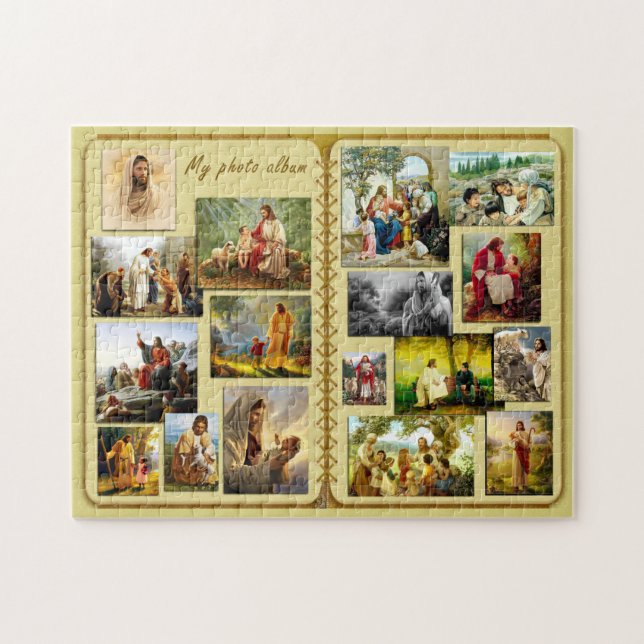 Jésus Noël Pâques puzzle ressuscité (Horizontal)