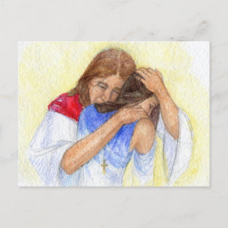 "Jésus Nous Contente." Carte postale
