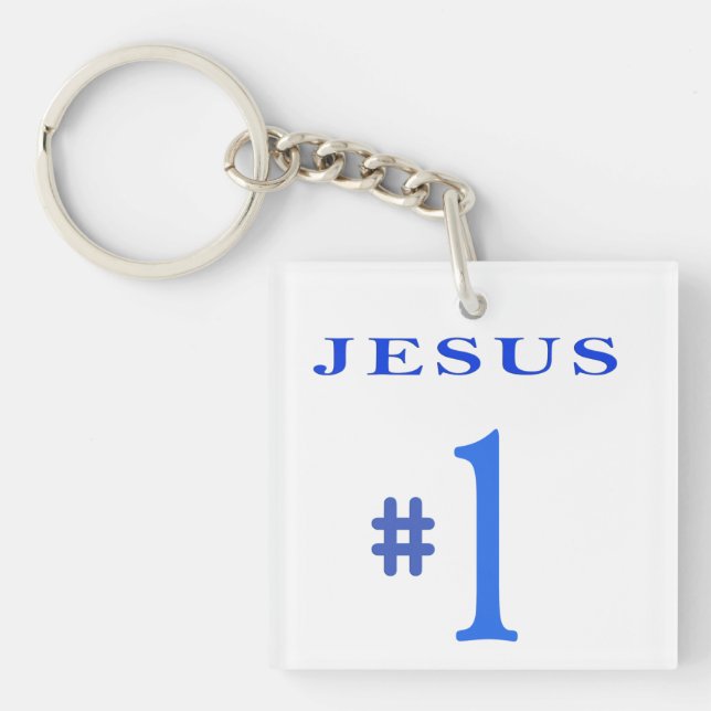 Jesus Number 1 Keychain (Front)