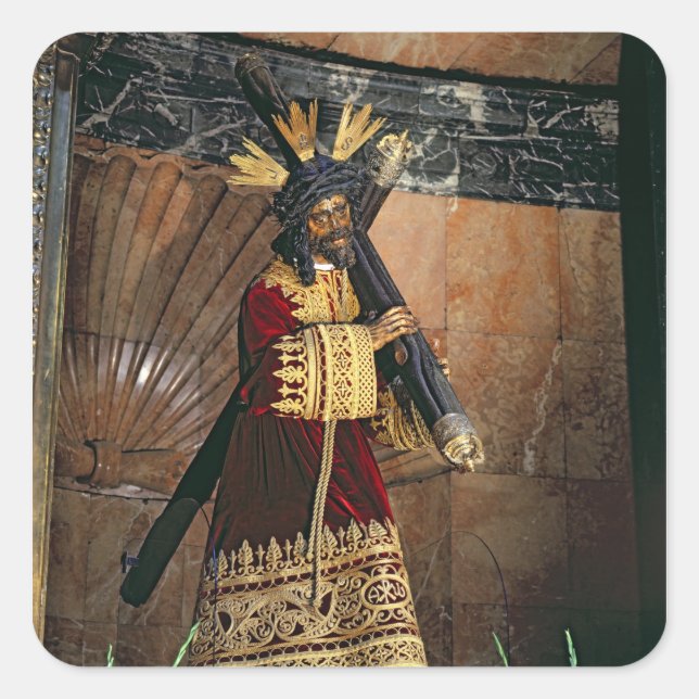 Jesus of Great Power, 1620 Square Sticker (Front)