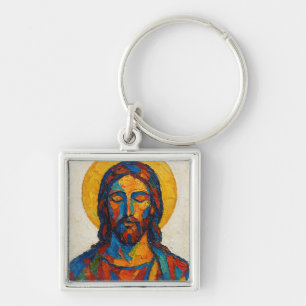 Jesus Oil Painting (Ver. 1) Keychain