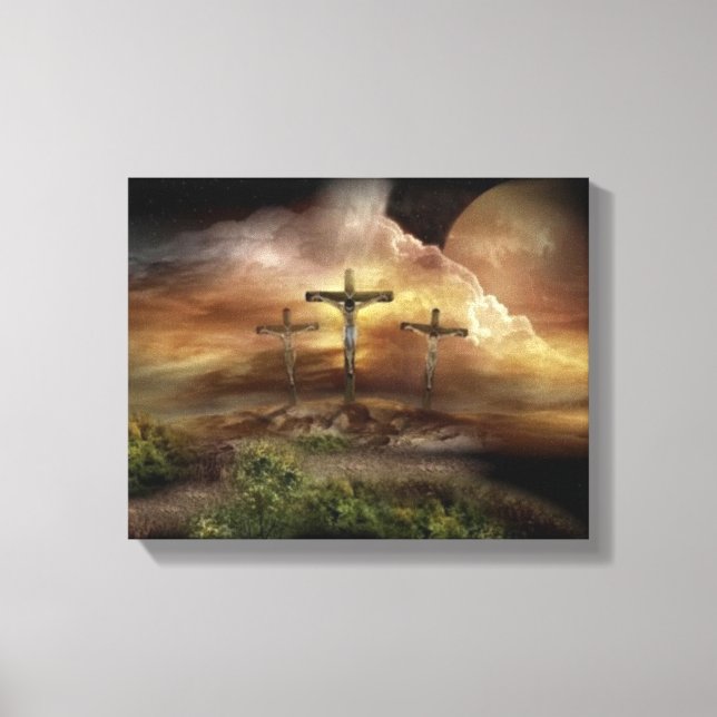 JESUS ON THE CROSS CANVAS PRINT (Front)