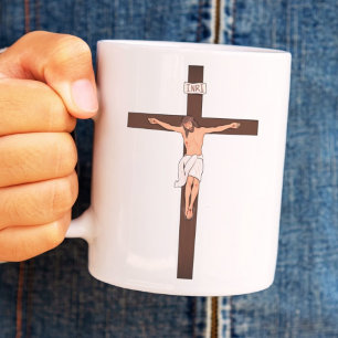 Jesus On The Cross Custom Christian Bible Verse Coffee Mug