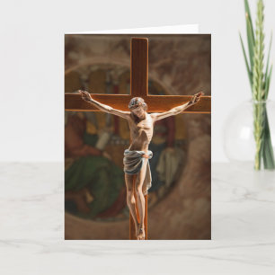 Jesus on the cross Greeting card