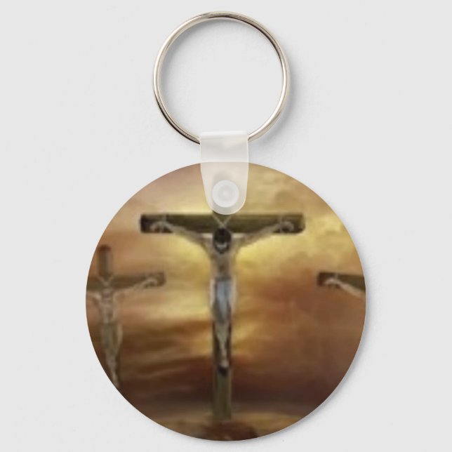 JESUS ON THE CROSS KEYCHAIN (Front)