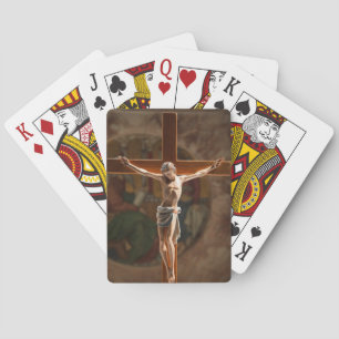 Jesus on the cross playing cards
