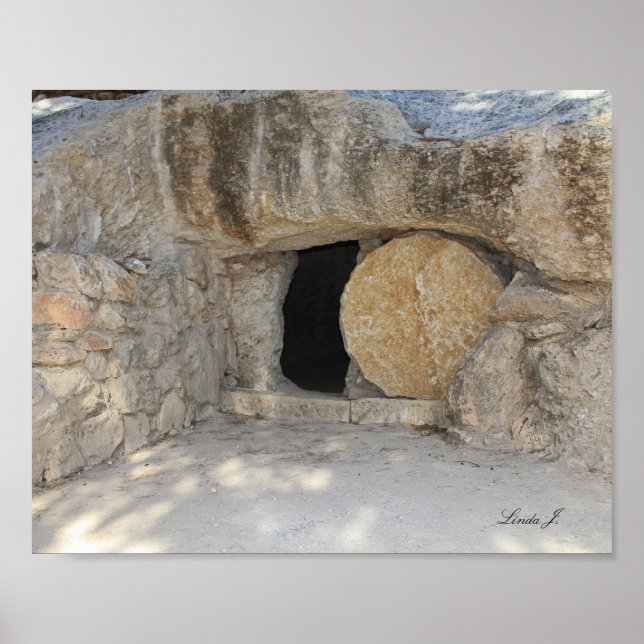 Jesus Open Tomb Israel Canvas Print (Front)
