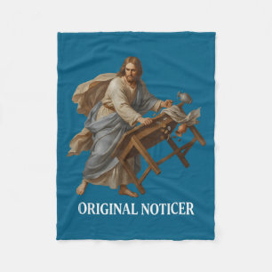 Jesus Original Noticer Fleece Blanket