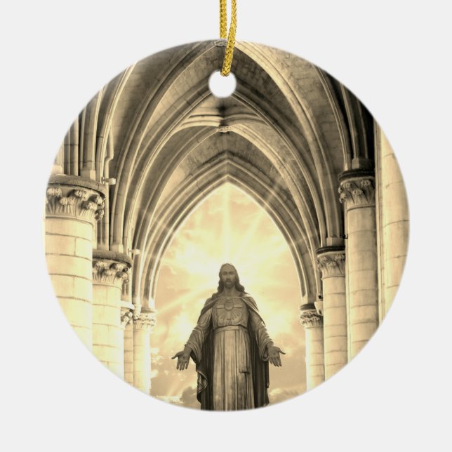  Jesus Ornament with Bible Verse (Front)