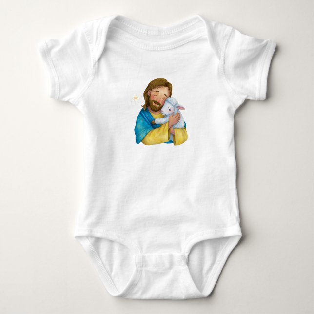 Jesus Our Shepherd Baby Bodysuit (Front)