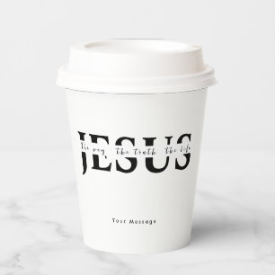 Jesus  paper cups