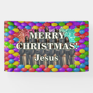 Jesus Personalized character birthday banner